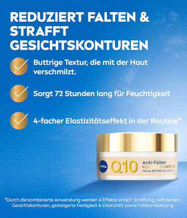 Gesichtscreme Q10 Anti-Falten Kollagen Experte Facial Butter Tag & Nacht  NIVEA