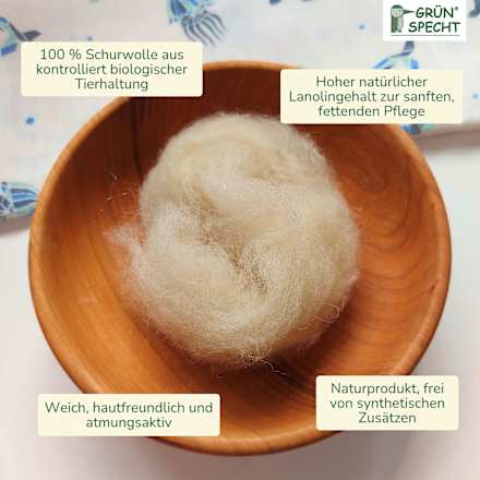 Fettwolle Bio Grünspecht