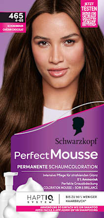 Permanente Schaumcoloration - Nr. 465 Schokobraun Schwarzkopf Perfect Mousse