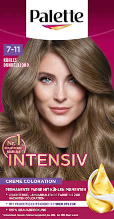 Intensiv Creme Coloration - Nr. 7-11 Kühles Dunkelblond Palette Intensive Color Creme
