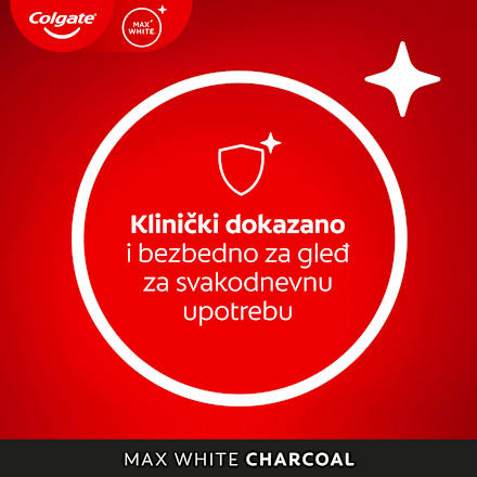 MAX WHITE pasta za zube – CHARCOAL Colgate