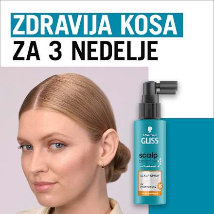 scalp balance SCALP SPRAY - sprej za teme za sve tipove kože glave, SPF20 Schwarzkopf GLISS