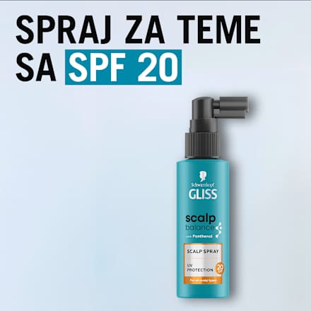 scalp balance SCALP SPRAY - sprej za teme za sve tipove kože glave, SPF20 Schwarzkopf GLISS