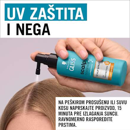 scalp balance SCALP SPRAY - sprej za teme za sve tipove kože glave, SPF20 Schwarzkopf GLISS