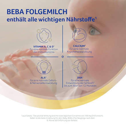 Folgemilch 2 nach dem 6. Monat Nestlé BEBA