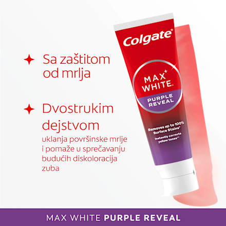 MAX WHITE PURPLE pasta za zube Colgate