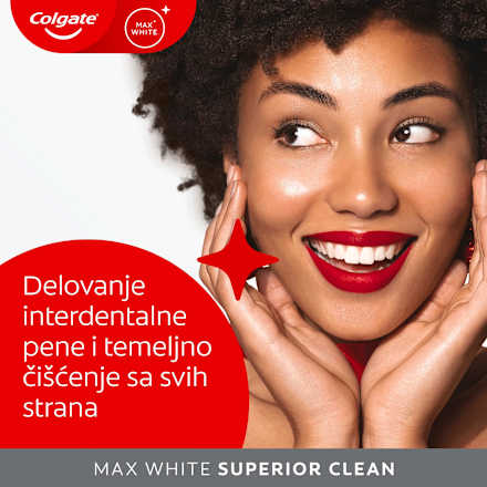 MAX WHITE pasta za zube – SUPERIOR CLEAN  Colgate