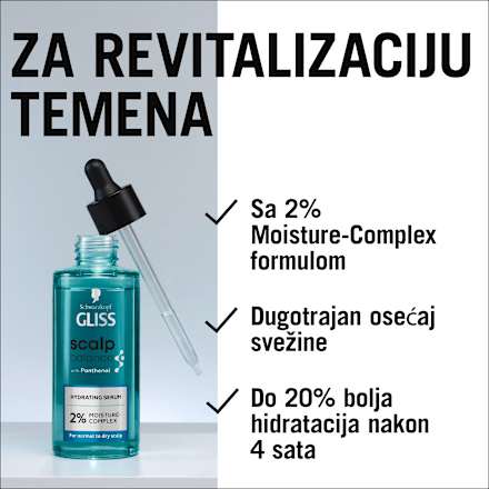 scalp balance HYDRATING SERUM - hidrirajući serum za normalno do suvo teme Schwarzkopf GLISS