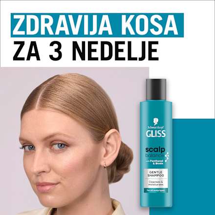 scalp balance GENTLE blagi šampon za sve tipove temena Schwarzkopf GLISS