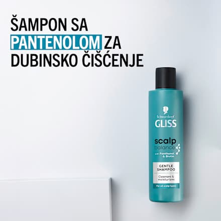 scalp balance GENTLE blagi šampon za sve tipove temena Schwarzkopf GLISS