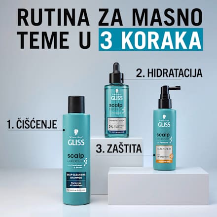 scalp balance PURIFYING SERUM - pročišćavajući serum za masno i teme koje se brzo masti Schwarzkopf GLISS