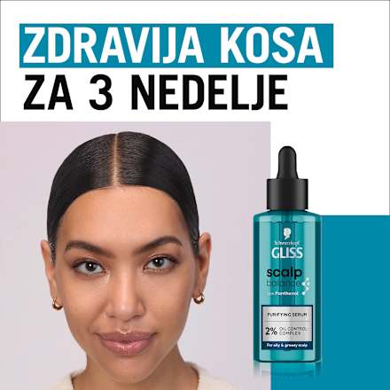 scalp balance PURIFYING SERUM - pročišćavajući serum za masno i teme koje se brzo masti Schwarzkopf GLISS
