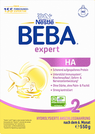 Folgemilch Expert HA 2 nach dem 6. Monat Nestlé BEBA