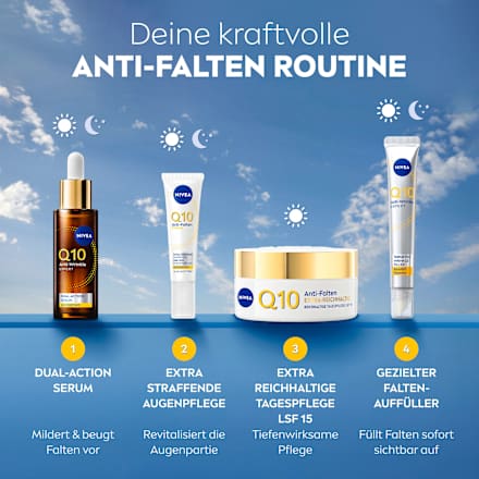 Gesichtscreme Q10 Anti-Falten Reichhaltig LSF15 NIVEA