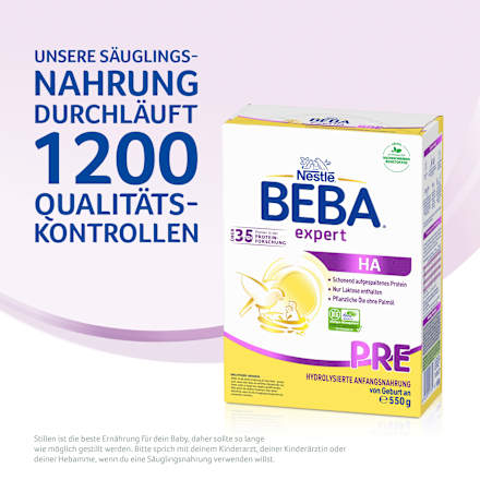 Anfangsmilch Expert HA Pre von Geburt an Nestlé BEBA
