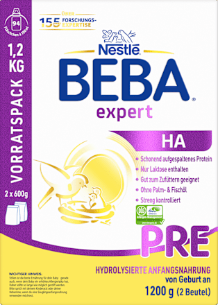 Anfangsmilch Expert HA Pre von Geburt an Nestlé BEBA