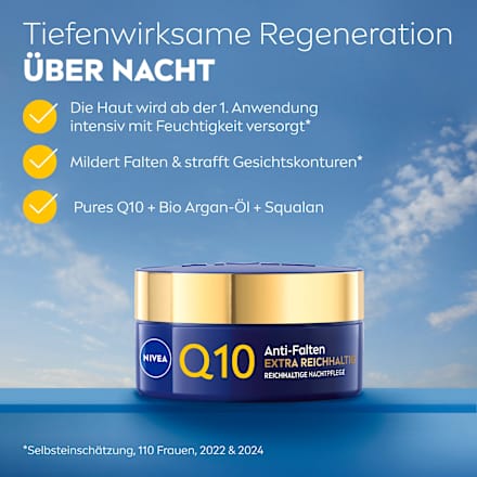 Nachtcreme Q10 Anti-Falten Reichhaltig NIVEA