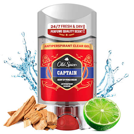 Pánsky gélový antiperspirant Captain  Old Spice