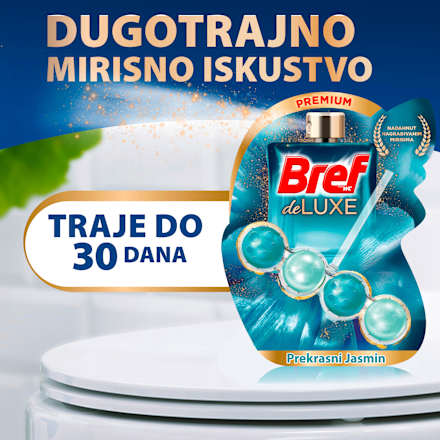 DeLuxe osvježivač za WC školjku Jasmine Bref