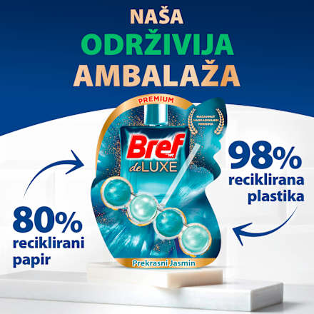 DeLuxe osvježivač za WC školjku Jasmine Bref