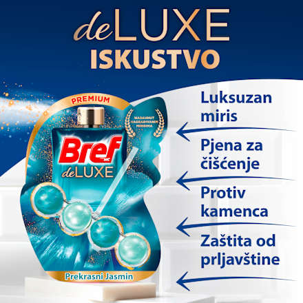DeLuxe osvježivač za WC školjku Jasmine Bref