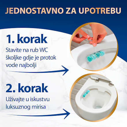 DeLuxe osvježivač za WC školjku Jasmine Bref