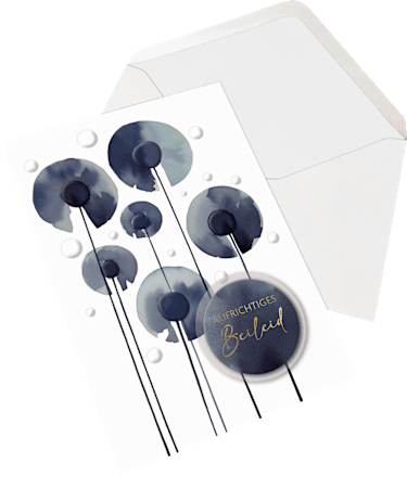 Grußkarte Trauer Blume CACTUS