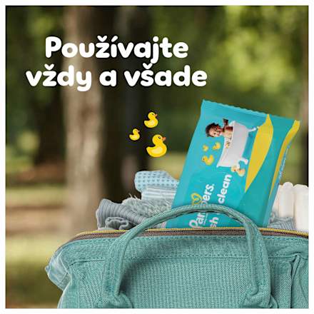 Vlhčené utierky Fresh clean - 4 x 80 Pampers