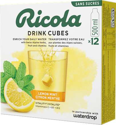 Drink Cubes limone e menta Ricola