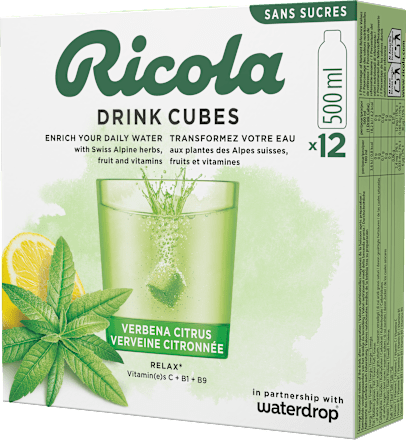 Drink Cubes verbena e agrumi Ricola