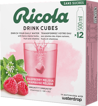 Drink Cubes lampone melissa Ricola