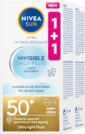Fényvédő fluid FF50+, duopack NIVEA SUN
