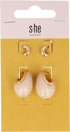 Uhani v obliki solze (2 para) s-he stylecollection