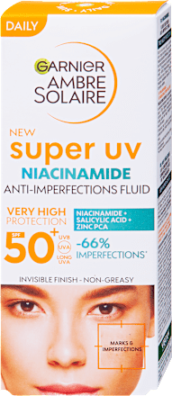 Opaľovací fluid Super UV Niacinamide SPF 50+  Garnier Ambre Solaire