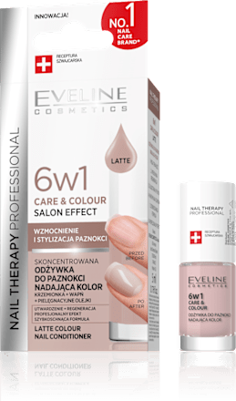 Lak za nokte Nail Therapy Care & Colour Salon Effect 6u1 – Latte EVELINE COSMETICS