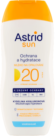 mléko na opalování ochrana & hydratace SPF20  Astrid