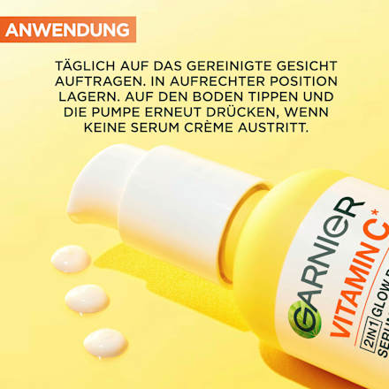 Serum Creme Vitamin C 2in1 Glow Booster LSF 25 Garnier Skin Active