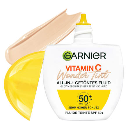 Gesichtsfluid Vitamin C Wonder Tint UV LSF 50+, Hell GARNIER