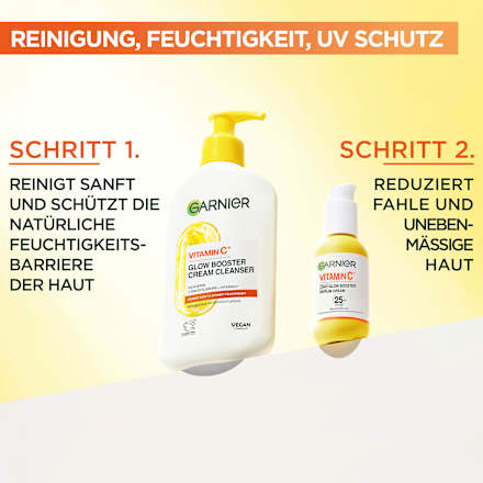 Gesichtsserum-Creme 2in1 Vitamin C, LSF 25 Garnier Skin Active