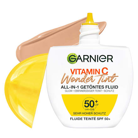 Gesichtsfluid Vitamin C Wonder Tint UV LSF 50+, Medium GARNIER