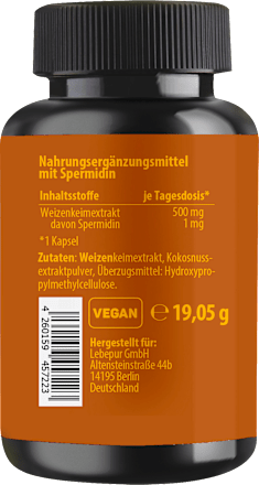 Spermidin Kapseln 30 St Lebepur