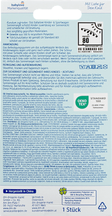 Sonnensegel für Kinder- und Sportwagen anthrazit babylove