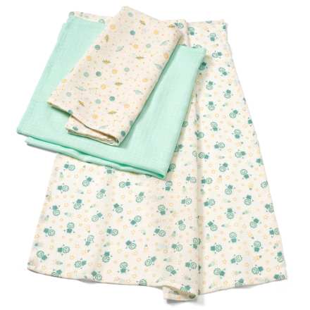 Mulltücher creme/mint babylove