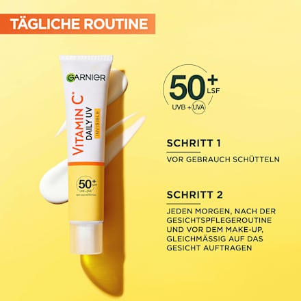 Gesichtsfluid Vitamin C Invisible LSF 50+ Garnier Skin Active