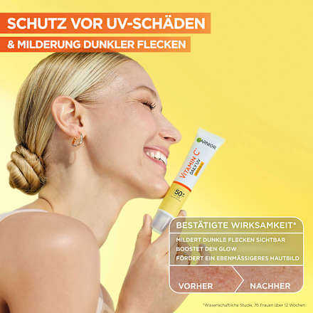 Gesichtsfluid Vitamin C Invisible LSF 50+ Garnier Skin Active