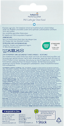 Insektenschutz-Netz für Kinderwagen Universal grau babylove