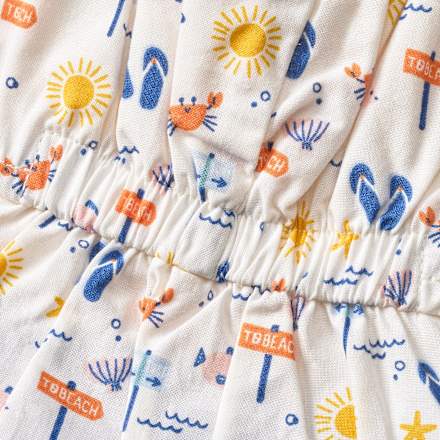 Schirmmütze mit Nackenschutz, blau & weiß, Gr. 50/51 ALANA