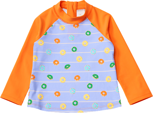 UV Shirt mit Donut-Muster, orange & lila, Gr. 110/116 PUSBLU