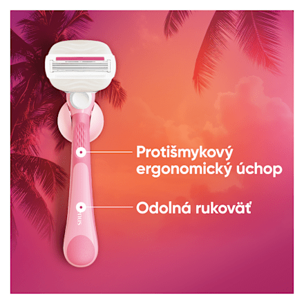 Dámsky holiaci strojček Comfortglide Sugarberry Scented Miami + 1 náhradná holiaca hlavica Gillette Venus