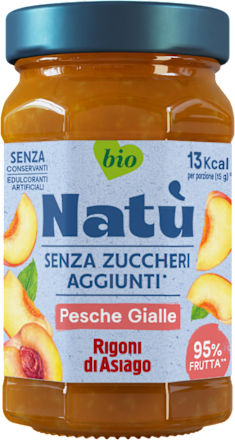 Composta Natù Bio di pesche gialle Rigoni di Asiago